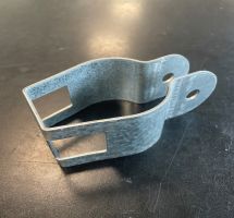 COLT60502502 Collier panne-Pfetten-Kragen-purlin-collar Ø60 largeur 50 pour un carré de 25 épaisseur 2 mm n°1