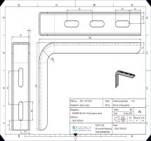Console chemin de cable & Equerre 90° 35 x 130 x 200 x 2 galvanisé à chaud